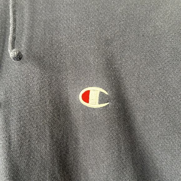 Champion Hoodie Mens Size S Navy Blue - Picture 3 of 4